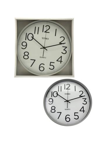 Zegar ścienny 35cm szary Timo B310