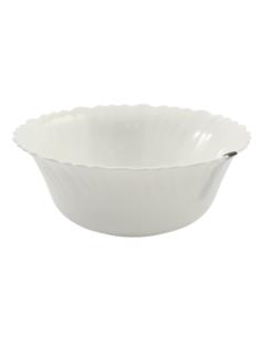 Salaterka Eva 18cm biała szkło hartowane