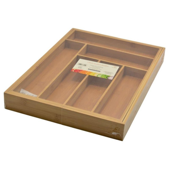 Wkład do szuflad bambusowy rozsuwany 45x32/45cm