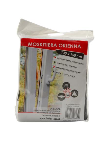 Moskitiera okienna 130x150cm czarna