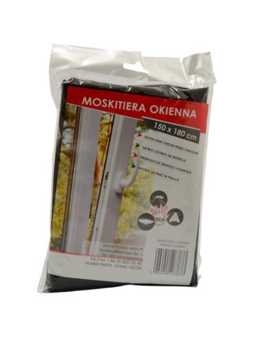 Moskitiera okienna 130x150cm czarna