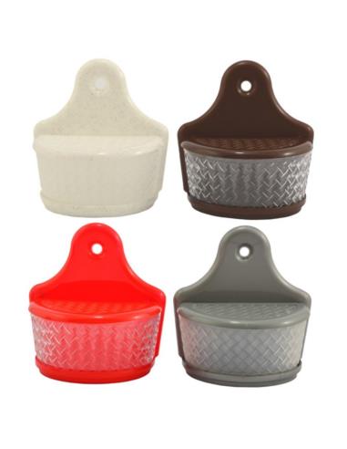 Solniczka plastikowa plecionka na ścianę mix