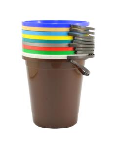 Wiadro 12L plastikowe mix