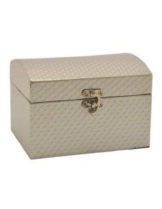 Kuferek 16x12x11cm srebrny KU01-SL