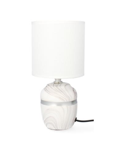 Lampka nocna/abażur 26,5cm biała LK2B
