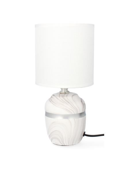 Lampka nocna/abażur 26,5cm biała LK2B