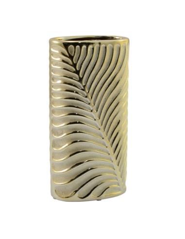 Wazon 26cm ceramiczny złoty WG2