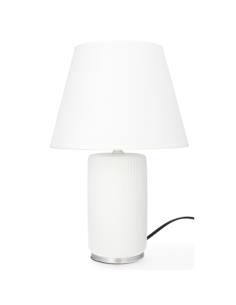 Lampka ceramiczna  LK6BS  38cm. srebrna