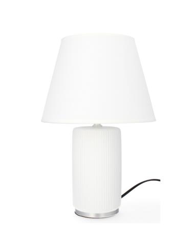 Lampka ceramiczna  LK6BS  38cm. srebrna
