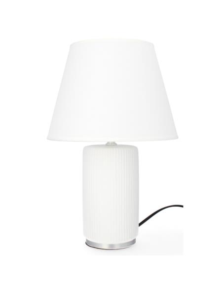 Lampka ceramiczna  LK6BS  38cm. srebrna