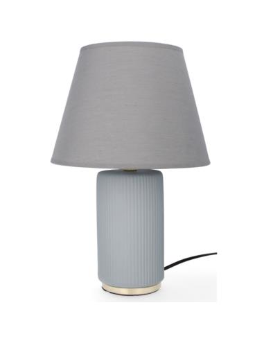 Lampka ceramiczna  LK6SZ  38cm. szaro-złota