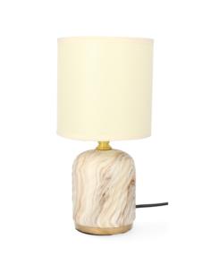 Lampka ceramiczna  LK4K  26,5 cm. kremowa