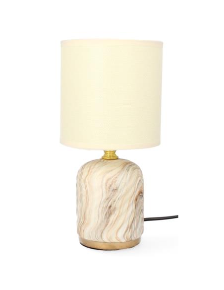 Lampka ceramiczna  LK4K  26,5 cm. kremowa