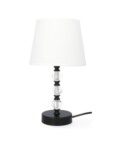 Lampka ceramiczna LK5SB 34 cm. szaro-biała