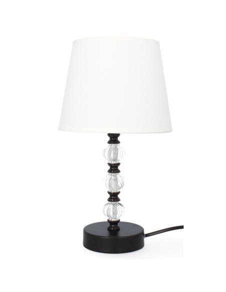 Lampka ceramiczna LK5SB 34 cm. szaro-biała