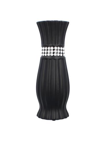 Wazon 30cm ceramiczny czarny CW32