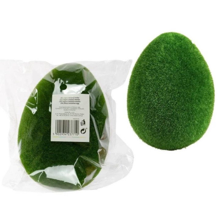 Jajko z imitacją mchu 15cm VJ7710