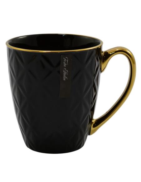 Kubek ceramiczny 360ml czarny N241402