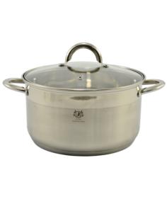 Garnek Solid 26cm 6L nierdzewny z pokrywką