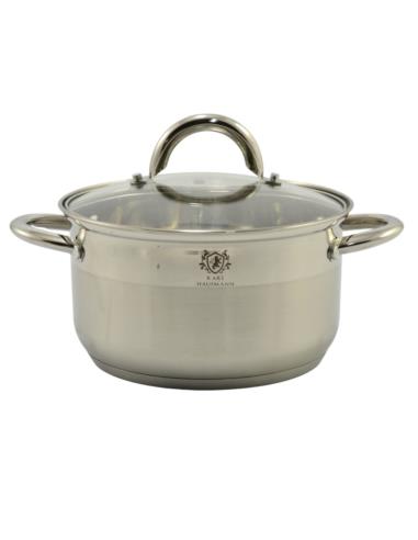 Garnek 20cm 3,0L nierdzewny z pokrywką Solid
