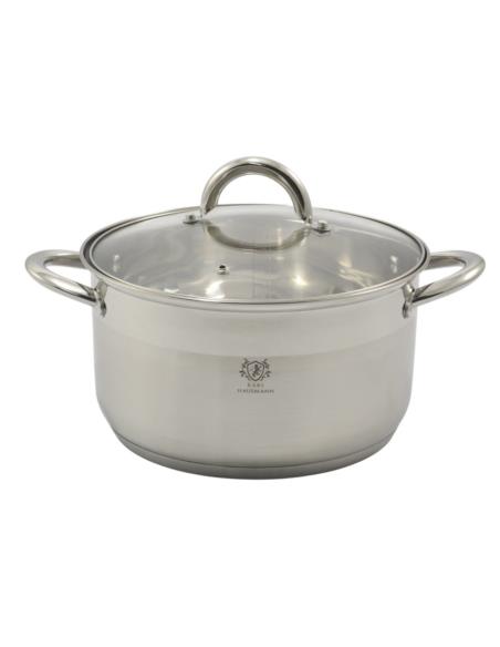 Garnek Solid 24cm 5L nierdzewny z pokrywką