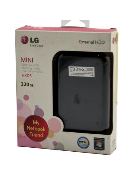 Dysk HDD mini ultra slim 320GB LG