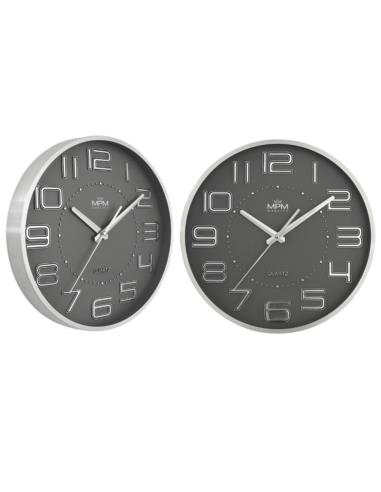 Zegar ścienny 30cm srebrny E04.4162.92