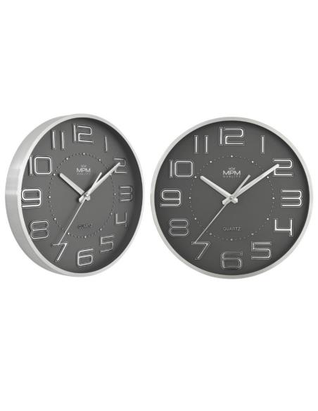Zegar ścienny 30cm srebrny E04.4162.92