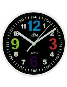 Zegar ścienny 20cm czarny E01.3686.90
