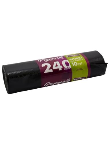 Worki na śmieci 240L 10szt czarne Prymusik