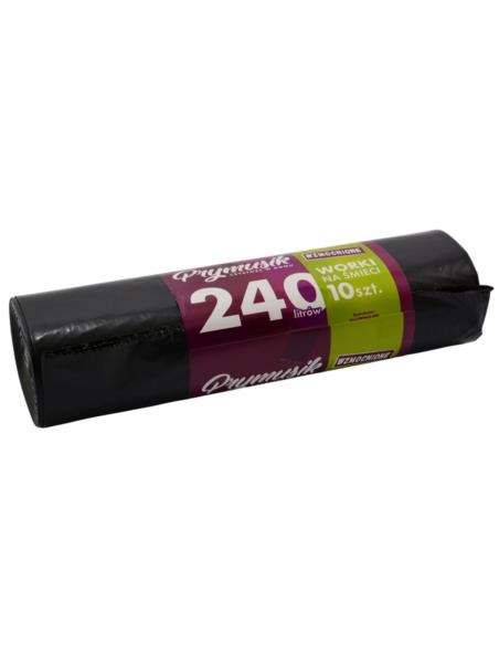 Worki na śmieci 240L 10szt czarne Prymusik