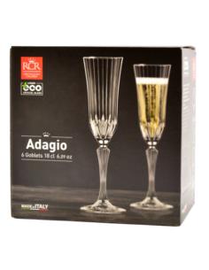 Kieliszki do szampana 180ml 6szt Adagio RCR