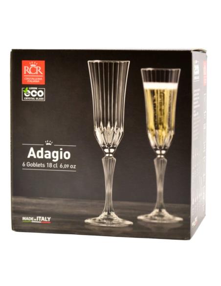 Kieliszki do szampana 180ml 6szt Adagio RCR