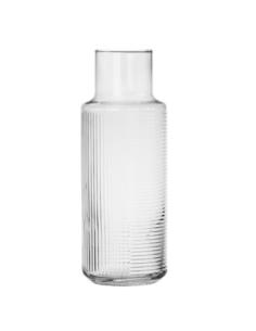 Karafka szklana 1,2L ryflowana