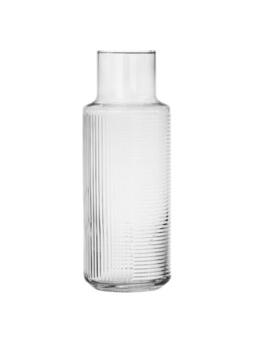 Karafka szklana 1,2L ryflowana