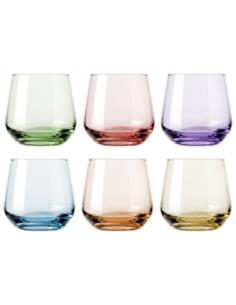 Szklanki 310ml 6szt niskie Joyful kolor