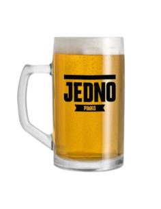 Kufel szklany 500ml "Jedno Piwko"