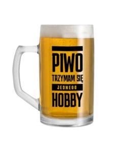 Kufel szklany 500ml "Piwo Hobby"