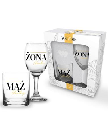 Kieliszek + szklanka You&Me "Idealni"