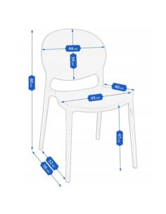 Krzesło plastikowe Justin CM-987579 2