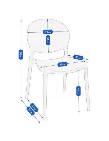 Krzesło plastikowe Justin CM-987579