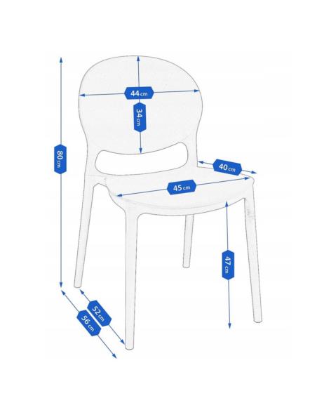Krzesło plastikowe Justin CM-987579