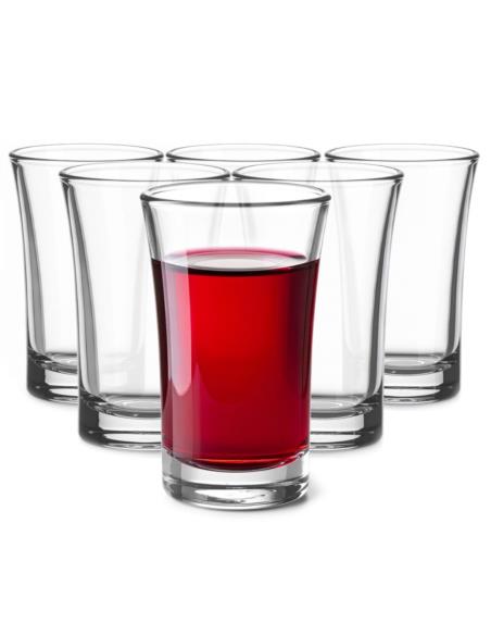 Kieliszki do wódki 40ml 6szt bezbarwne