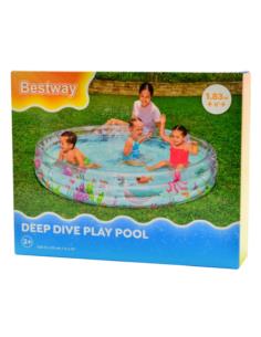 Basen dmuchany 186x33cm 3 pierścienie 51005 Bestway