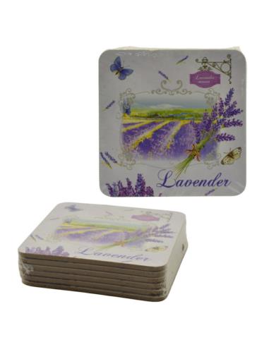 Podkładki korek 10x10cm 6 sztuk MEB-L5