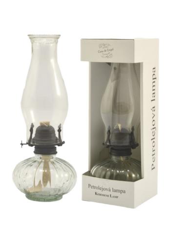 Lampa naftowa szklana 33cm KA174