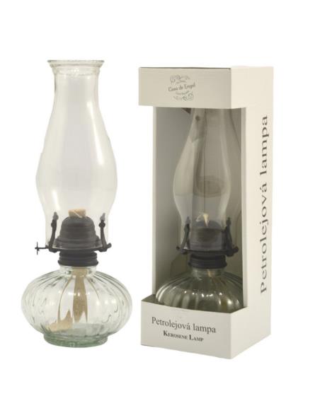 Lampa naftowa szklana 33cm KA174