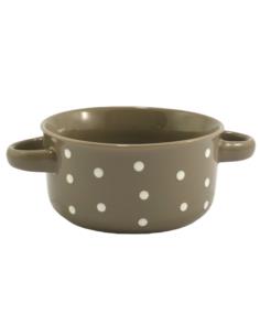 Bulionówka ceramiczna 560ml w kropki