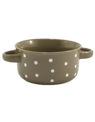 Bulionówka ceramiczna 560ml w kropki