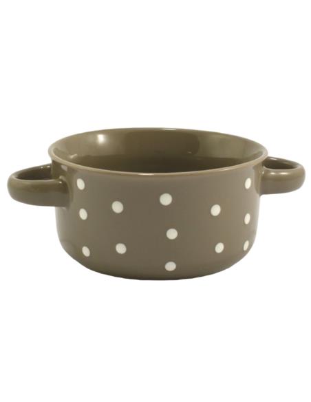 Bulionówka ceramiczna 560ml w kropki